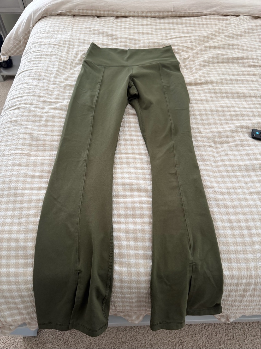 aerie Olive Green Flare Leg Leggings